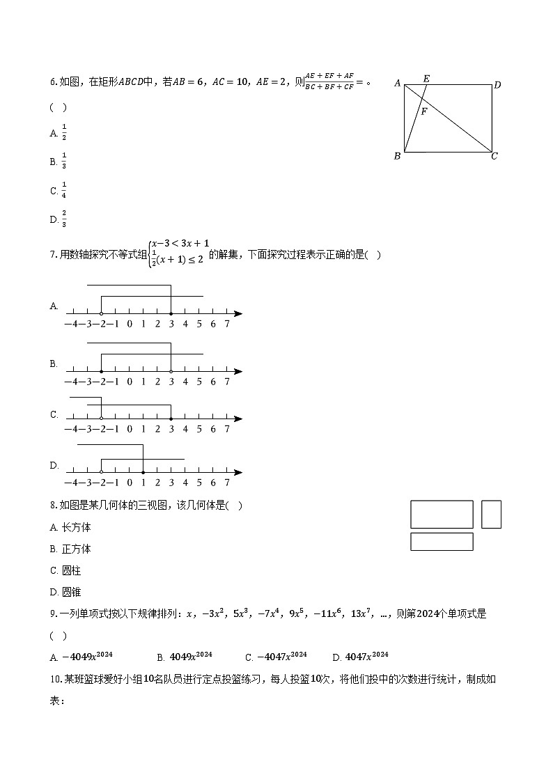 2024年云南省玉溪市易门县中考数学一模试卷（含解析）第2页