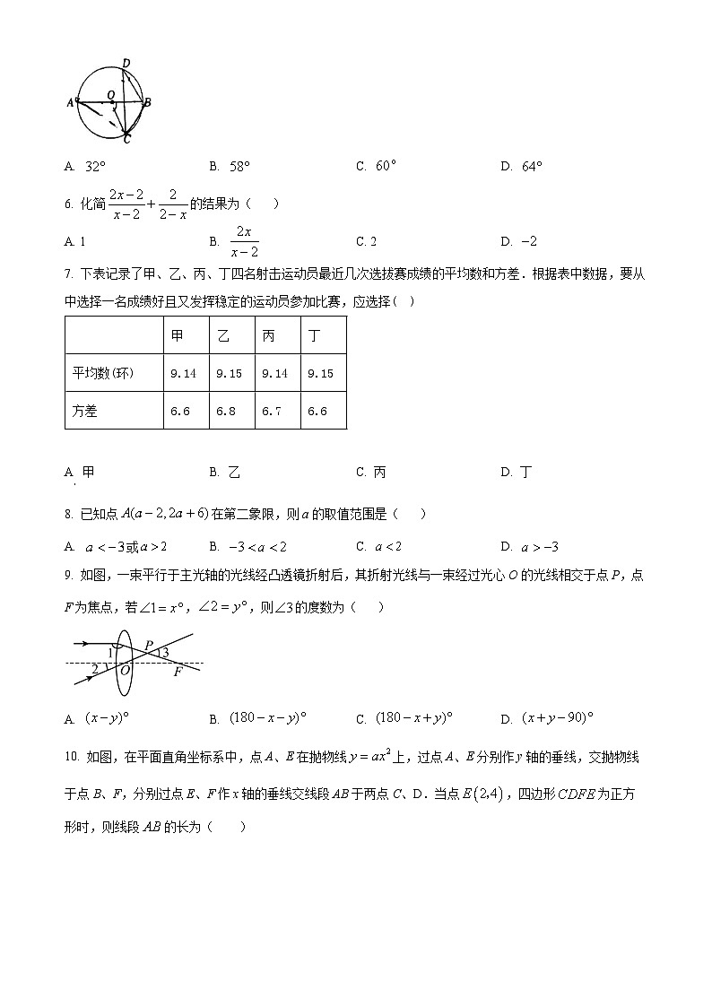 2024年广东省东莞市光明中学中考一模数学试题（原卷版+解析版）02