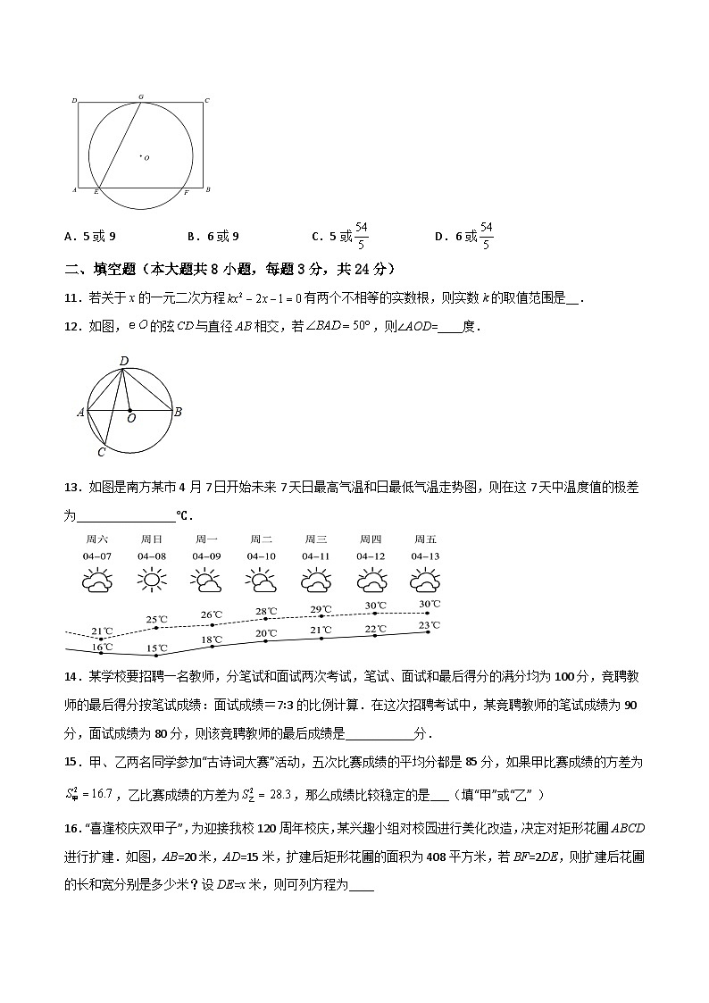 2022—2023学年九年级数学上册【期中满分冲刺】综合能力拔高卷（考试范围：第1章~第4章）03
