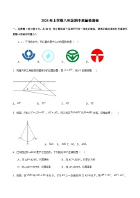 湖南省怀化市溆浦城区2023-2024学年八年级下学期期中考试数学试题