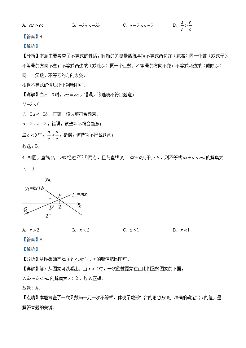 江西省抚州市金溪县第二中学2023-2024学年八年级下学期期中数学试题（原卷版+解析版）02