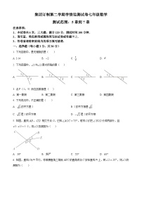 河南省商丘市永城市实验中学2023-2024学年七年级下学期期中数学试题（原卷版+解析版）