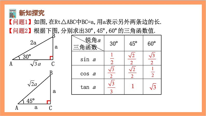 28.1（3）《 锐角三角函数-特殊角的锐角三角函数》课件-人教版数学九年级下册04