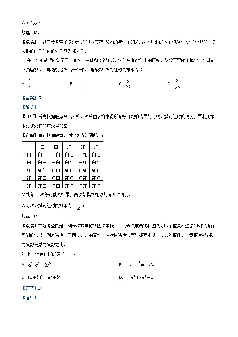 2024年广东省揭阳市揭东区玉湖中学中考一模数学试题（原卷版+解析版）03