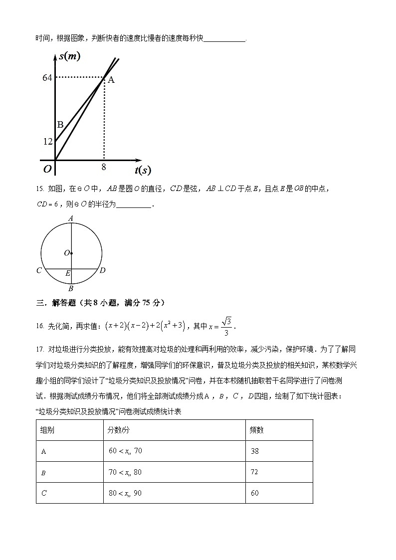2024年广东省揭阳市揭东区玉湖中学中考一模数学试题（原卷版+解析版）03