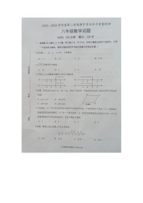 山东省菏泽市成武县2023-2024学年八年级下学期4月期中考试数学试题（图片版无答案）