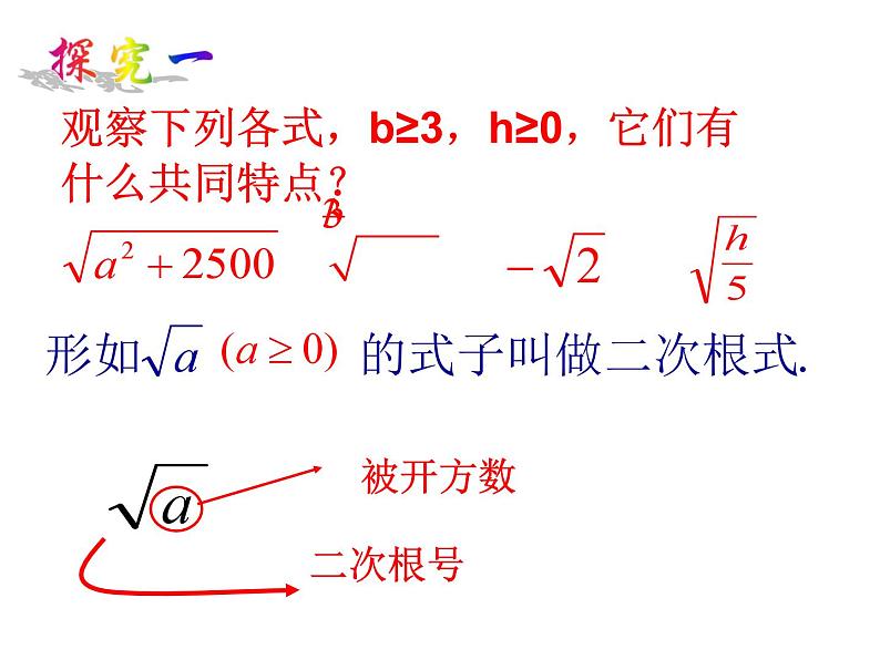 沪科版数学八年级下册 《二次根式》第一课时-课件第4页