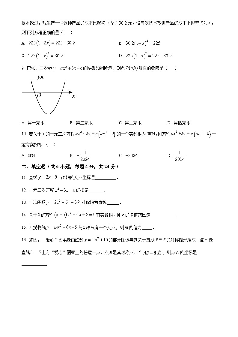 福建省福州市华伦中学2023-2024学年八年级下学期期中数学试题（原卷版）第2页