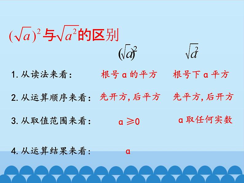 沪科版数学八年级下册 16.2二次根式_-课件06