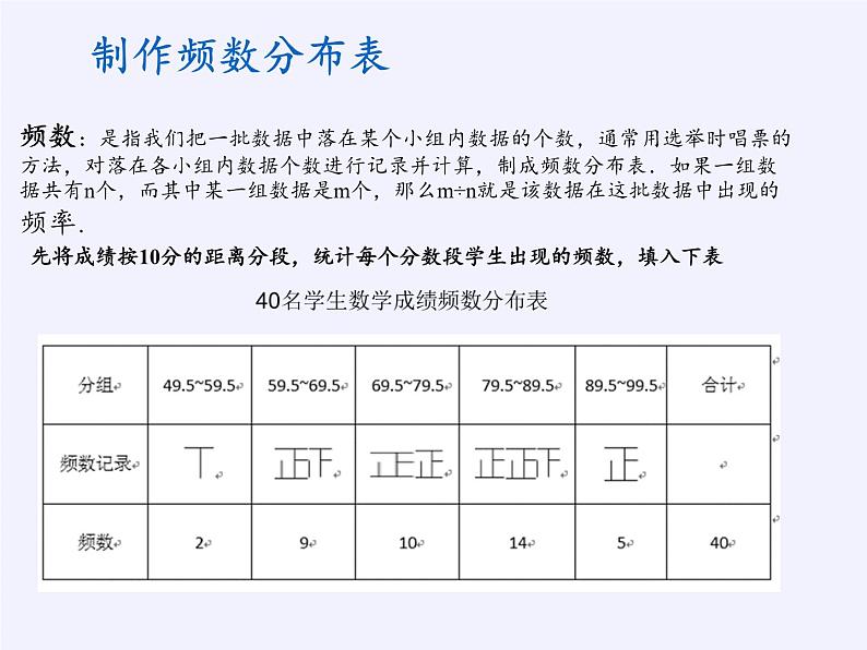 沪科版数学八年级下册 20.1 数据的频数分布(11)-课件第8页