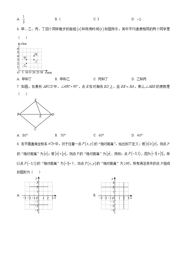 北京市通州区2023-2024学年八年级下学期期中数学试题（原卷版）第2页