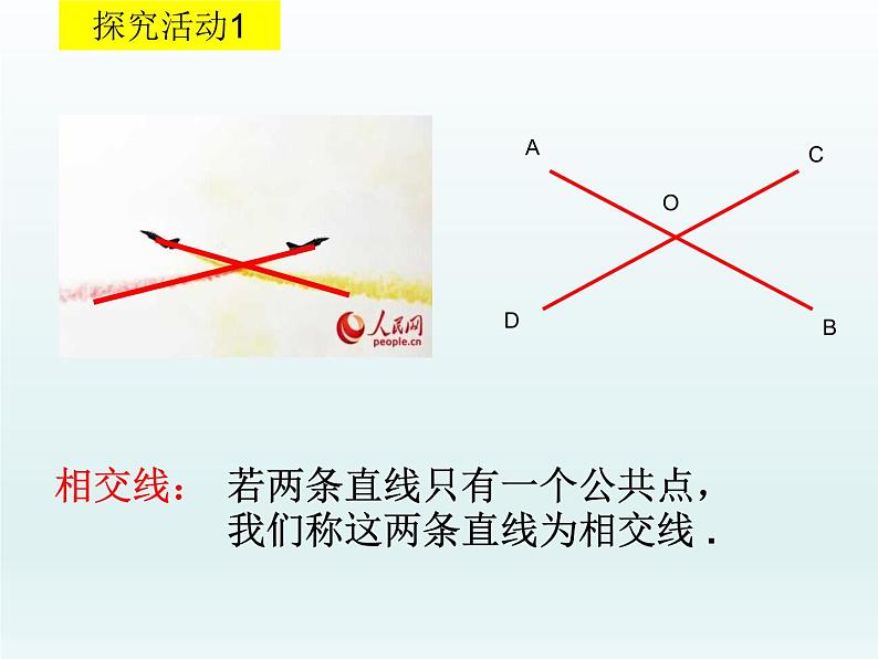 鲁教版（五四制）数学六年级下册 7.1 两条直线的位置关系1课件第3页