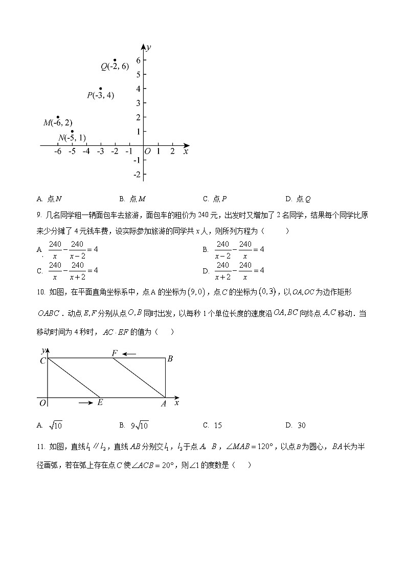 2024年河北省邯郸市经开区中考一模数学试题（原卷版+解析版）03