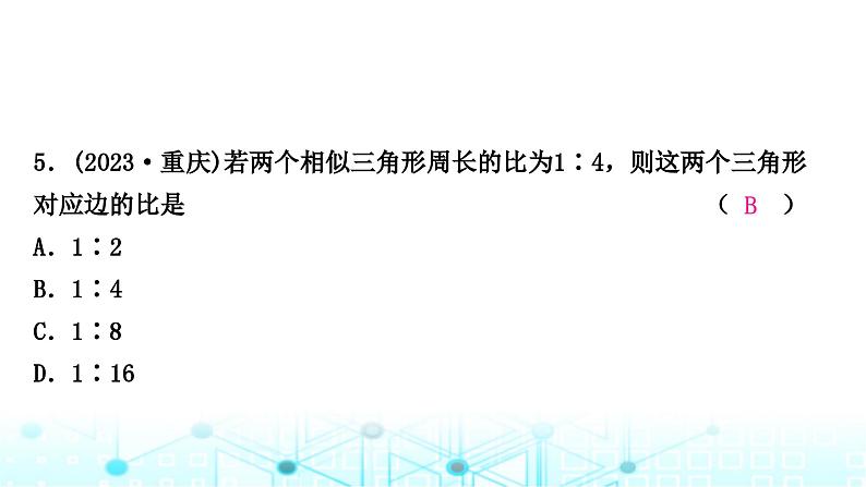 中考数学复习第四章三角形第三节大概念整合3全等三角形与相似三角形课件06