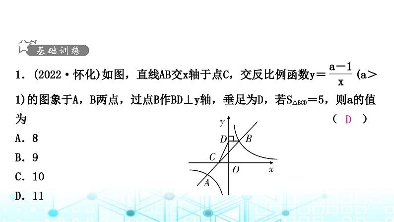 中考数学复习第三章函数重难突破小专题(二)反比例函数与几何综合课件02