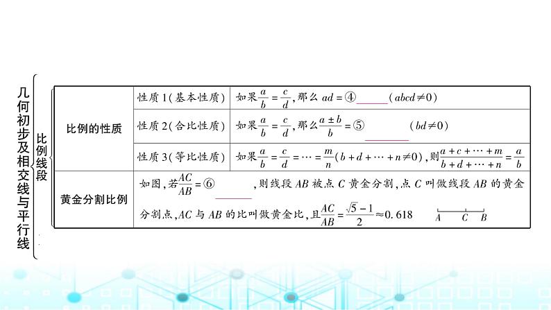 中考数学复习第四章三角形第一节大概念整合1线段、角、相交线与平行线教学课件03