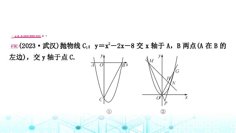 中考数学复习重难题型突破八二次函数与几何综合题综合提升练类型五二次函数与直线、线段交点问题课件02
