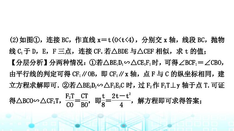 中考数学复习重难题型突破八二次函数与几何综合题综合提升练类型五二次函数与直线、线段交点问题课件04