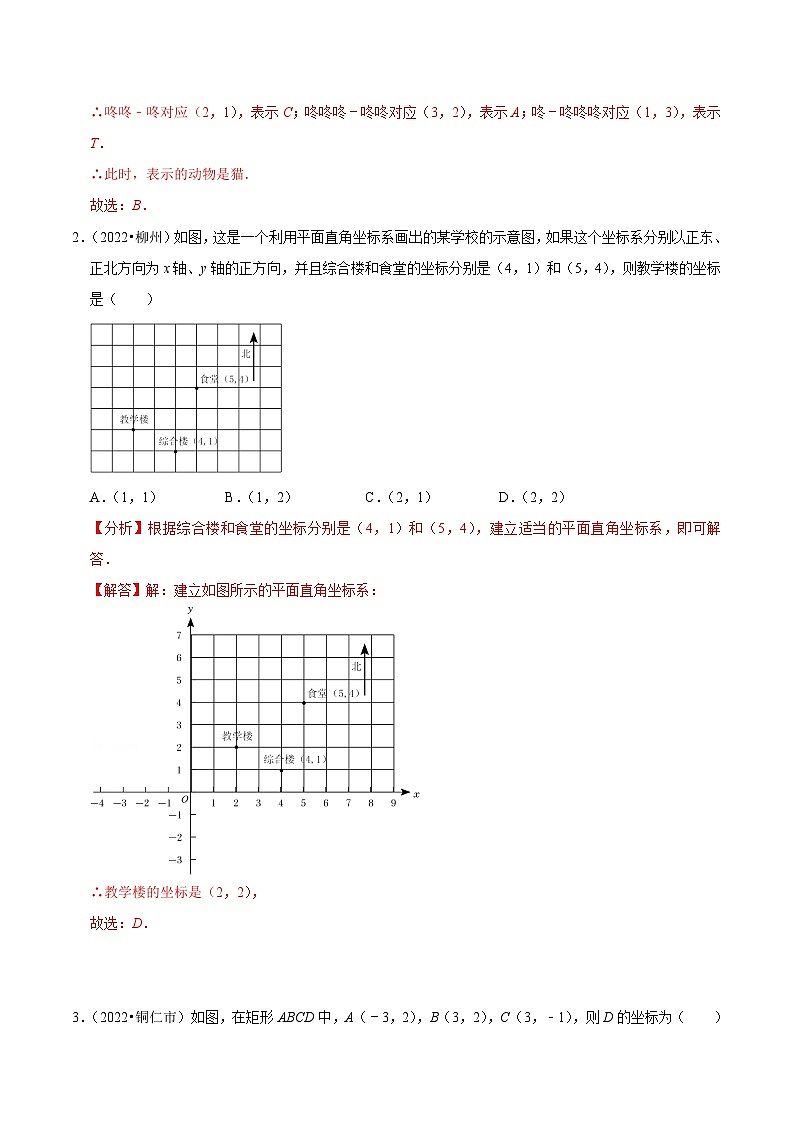 2024年中考数学必考考点专题12 平面直角坐标系篇（解析版）第2页