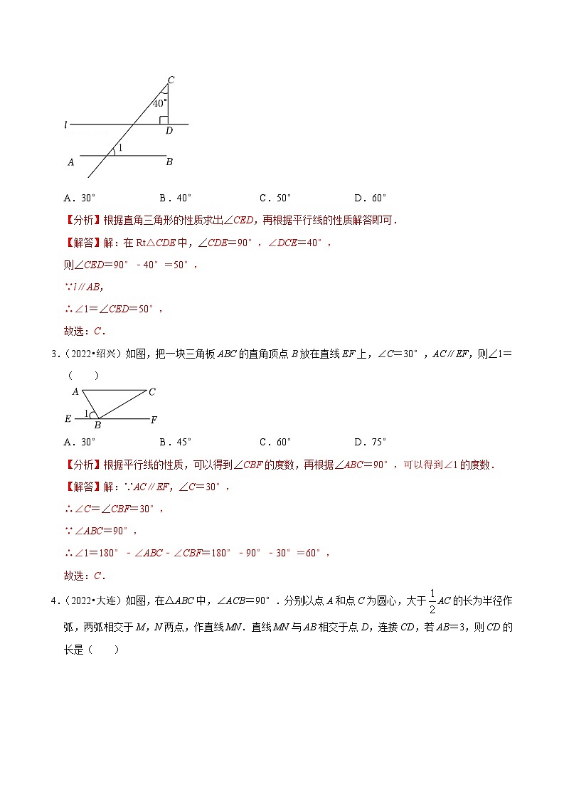 2024年中考数学必考考点专题21 直角三角形篇（解析版）第2页