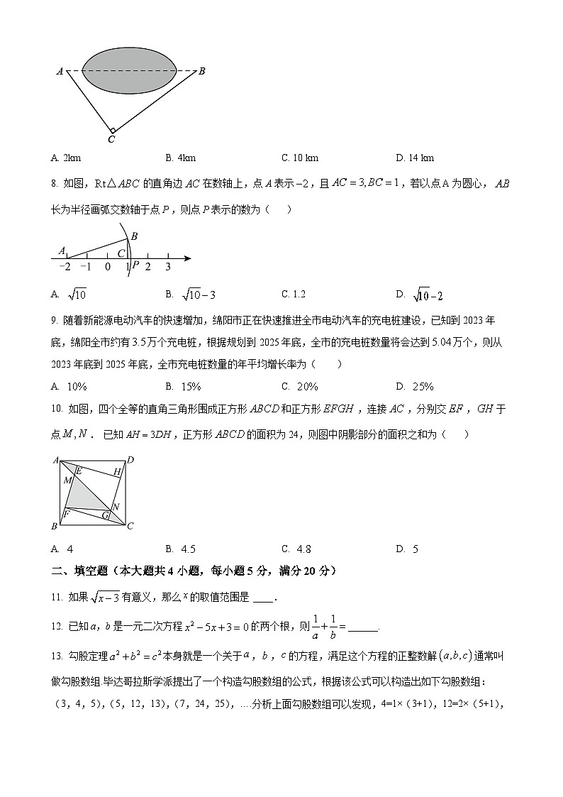 安徽省安庆市潜山市十校联考2023-2024学年八年级下学期期中数学试题（原卷版+解析版）02