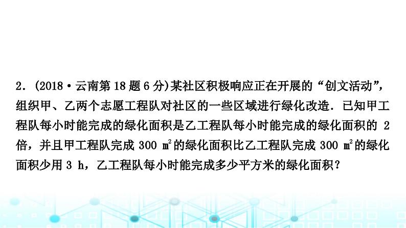 中考数学复习重难题型(一)分式方程的应用课件第6页