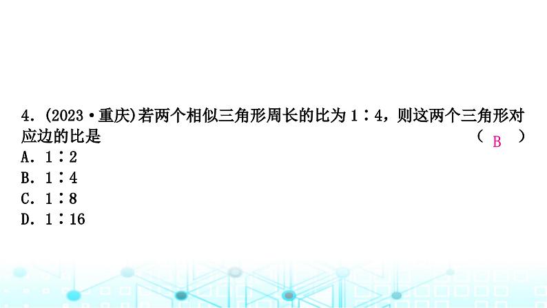 中考数学复习第四章三角形大概念整合3全等三角形与相似三角形课件05