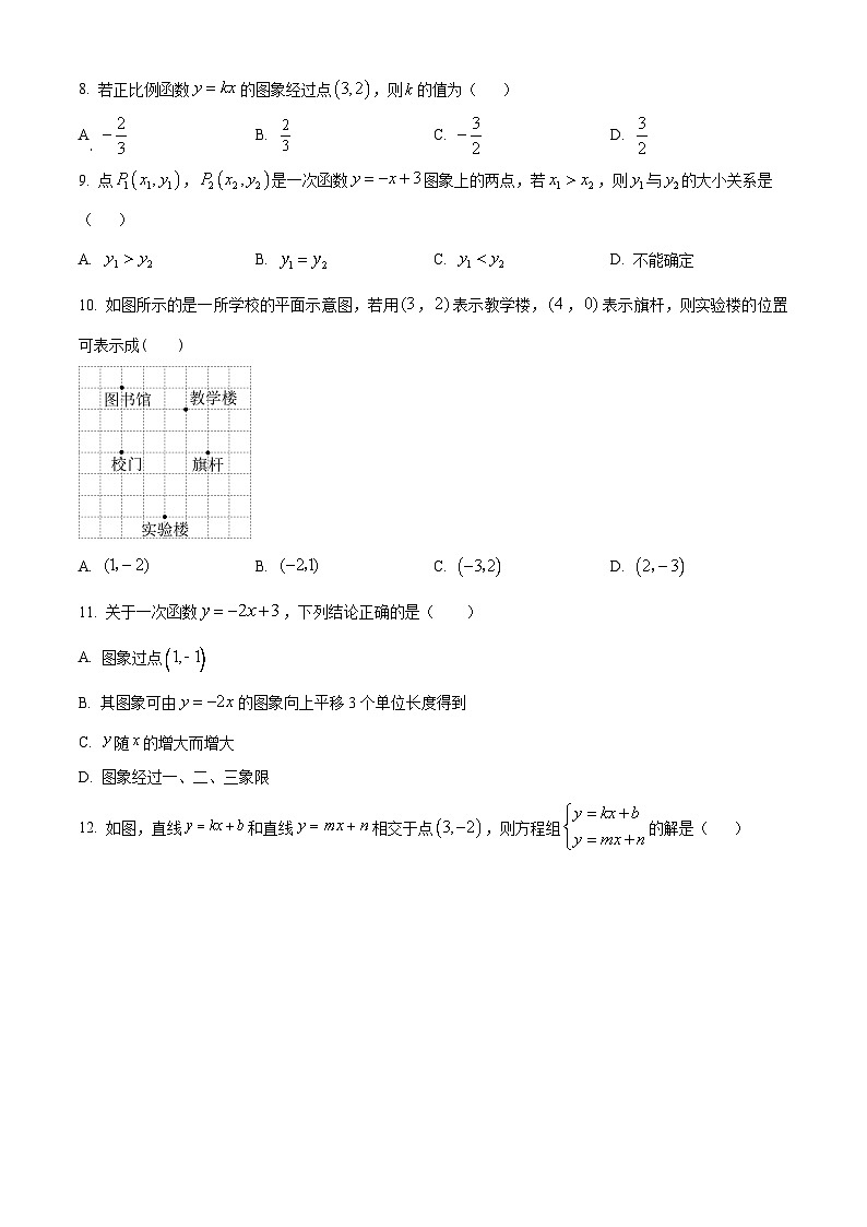 河北省承德市兴隆县2023-2024学年八年级下学期期中数学试题（原卷版+解析版）02