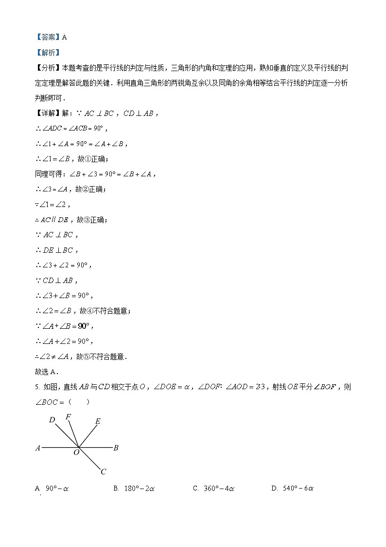 上海市浦东新区上海浦东民办未来科技学校2023-2024学年七年级下学期期中数学试题（解析版）第3页