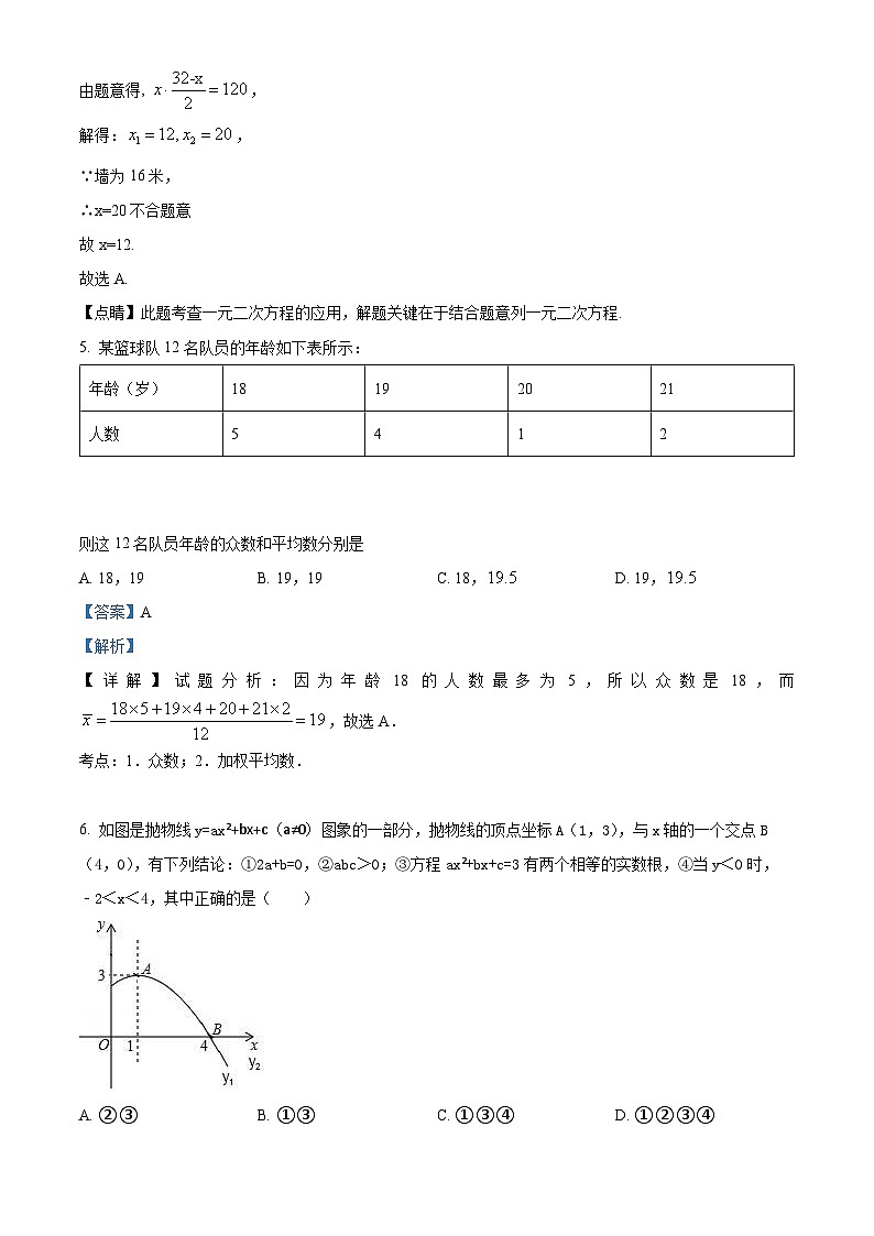 2024年内蒙古呼伦贝尔市鄂伦春自治旗中考一模数学试题（解析版）第3页