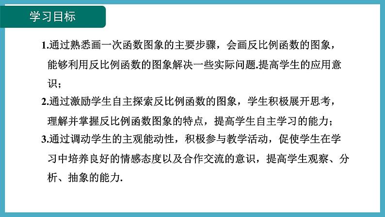 6.2.1反比例函数的图象课件 2024-—2025学年北师大版数学九年级上册02