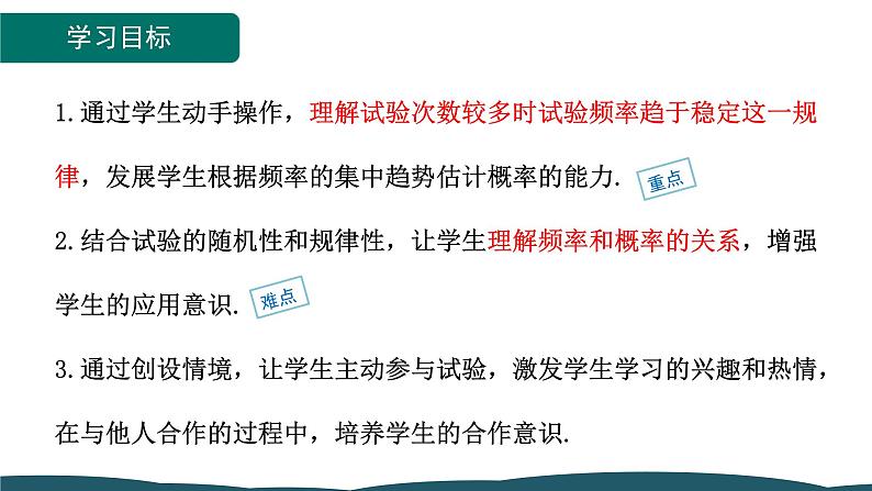 25.3 用频率估计概率 课件 -2024—2025学年人教版数学九年级上册02