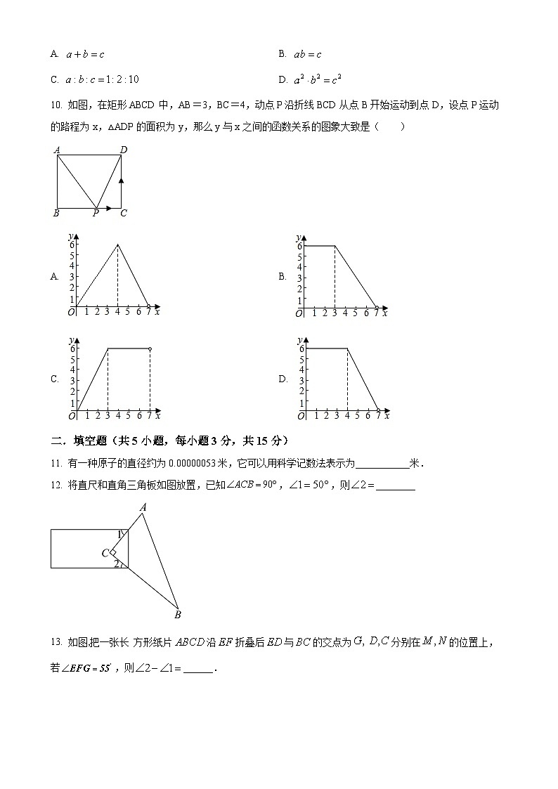 河南省驻马店市驿城区第二初级中学2023-2024学年七年级下学期4月期中数学试题（原卷版）第2页