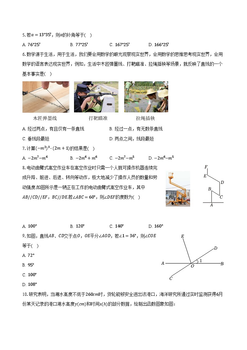 2023-2024学年山东省青岛市城阳区七年级（下）期中数学试卷（含解析）第2页