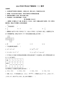 2024年山西省吕梁市中阳县多校中考三模数学试题（原卷版+解析版）