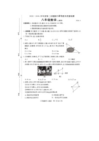 河北省廊坊市霸州市2023—2024学年八年级下学期4月期中数学试题