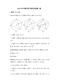 2024年中考数学复习探究性试题---圆