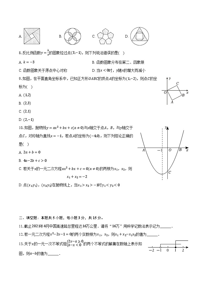 2024年湖北省黄石市阳新县陶港中学中考数学调研试卷（含解析）02