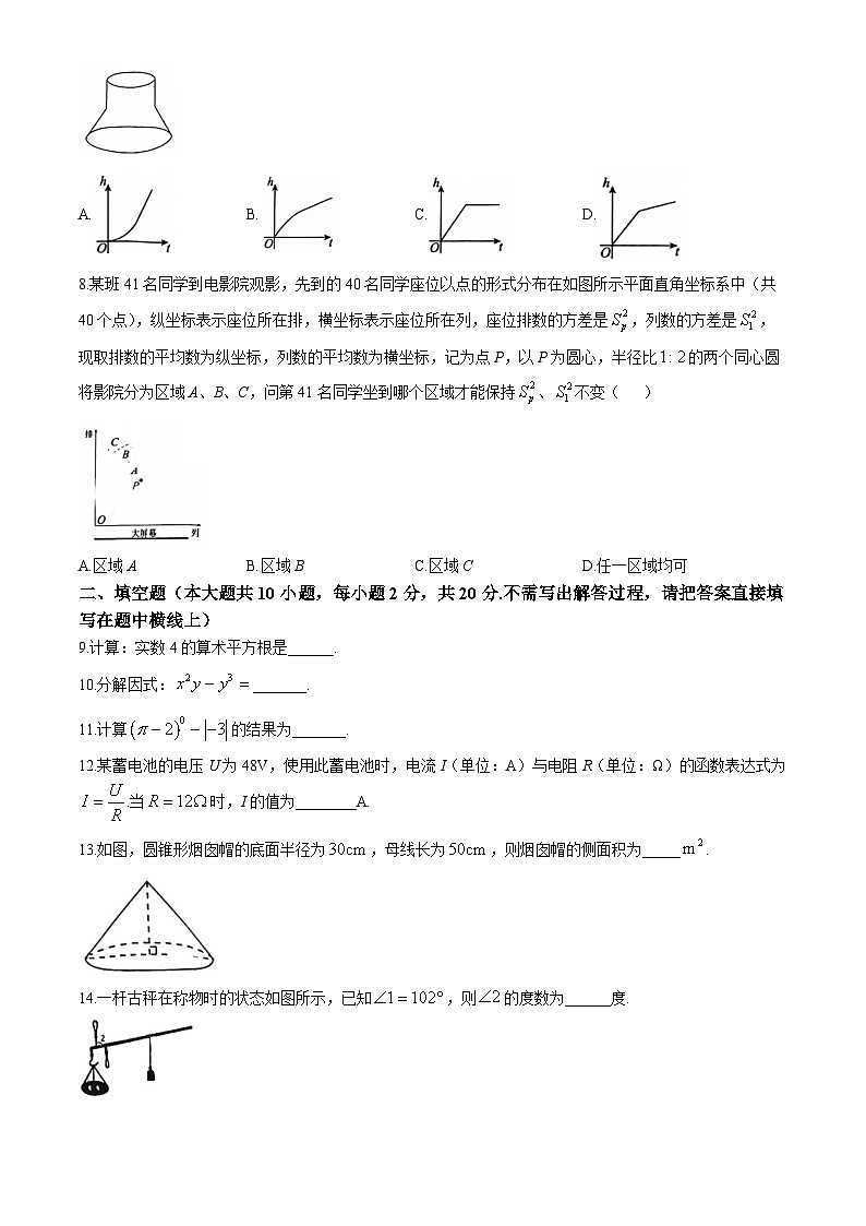 2024年江苏省常州市九年级中考模拟练习（Ⅱ）数学试题(无答案)第2页