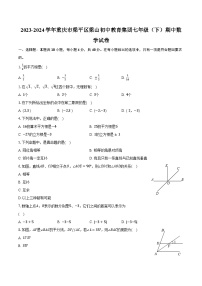 2023-2024学年重庆市梁平区梁山初中教育集团七年级（下）期中数学试卷（含解析）