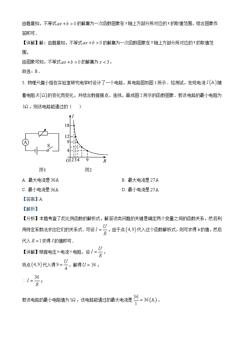 江西省抚州市金溪县第一中学2023-2024学年九年级下学期第二次月考数学试题（解析版）第3页