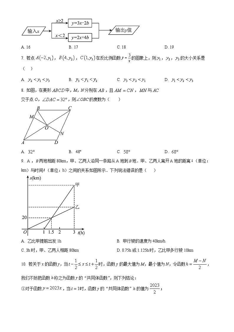 重庆市第七中学校2023-2024学年八年级下学期期中数学试题（原卷版+解析版）02