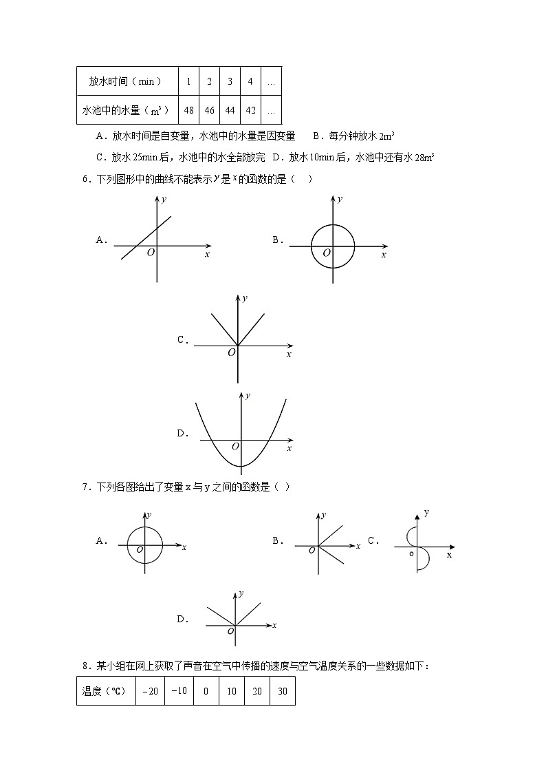 函数的概念-中考数学二轮知识梳理+专项练习（全国通用）第3页