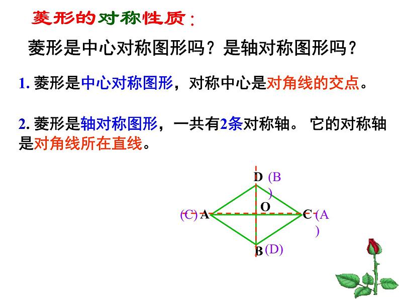 19.2.1 菱形 华东师大版数学八年级下册课件第6页