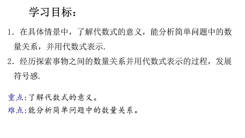 5.2.1 代数式课件  青岛版数学七年级上册04