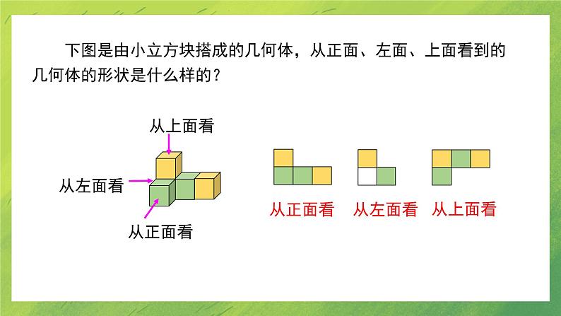 北师大版初中数学7上 1.4 从三个方向看物体的形状 课件06