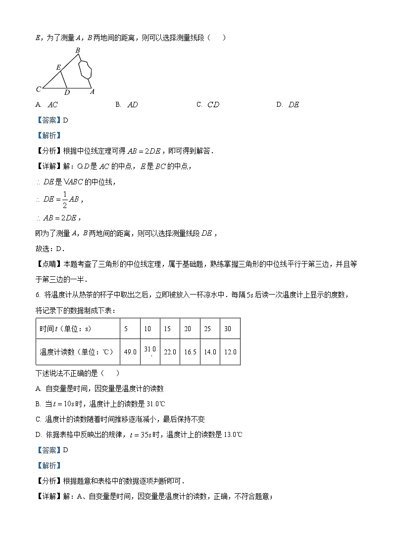 福建省 厦门市第十一中学2023-2024学年八年级下学期期中数学试题（解析版）第3页