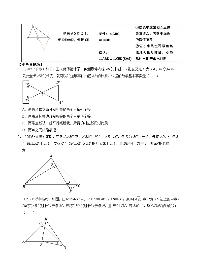 培优专题01 三角形中的常见模型综合训练（原卷版）第3页