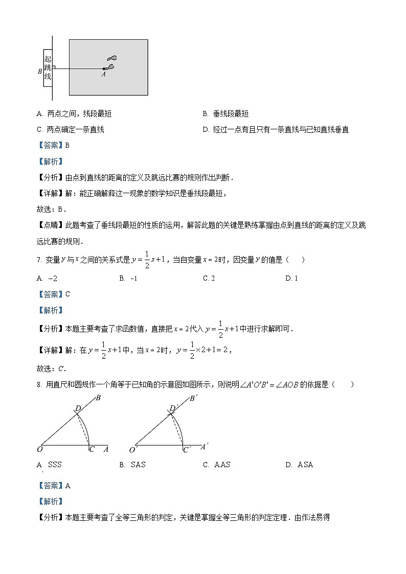 福建省漳州市漳州一中区域联考2023-2024学年七年级下学期期中数学试题（解析版）第3页