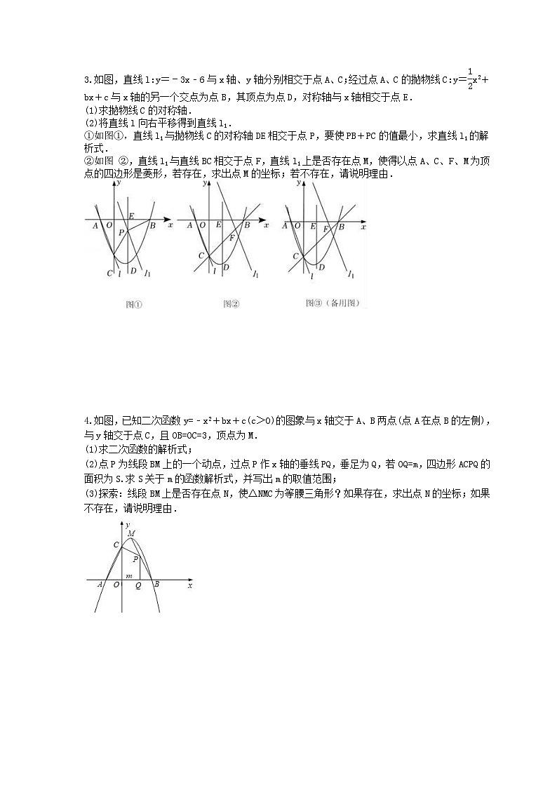 2024年中考数学二轮复习 压轴题 专项培优练习09（含答案）第2页